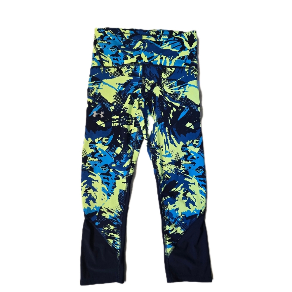 UNDER ARMOUR Women's Fly Fast Crop Printed Compression Patterned Leggings